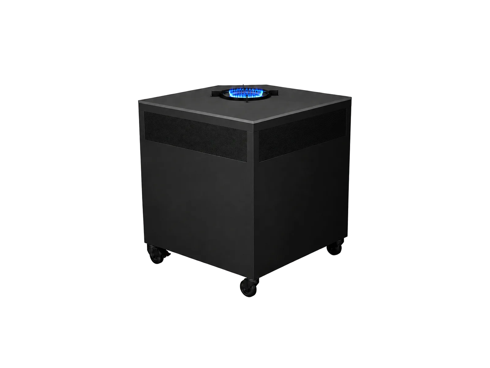 Módulo Vantablack Link Inferno con quemador a gas integrado para configuraciones de cocina exterior.